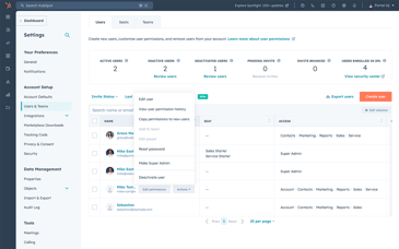 How many Super Admins should I have in our HubSpot Portal?