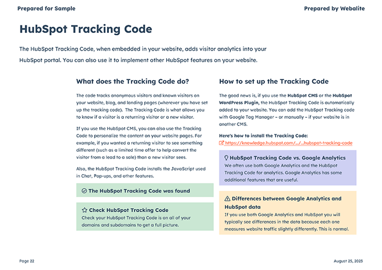 Portal-iQ HubSpot Tracking Code Check