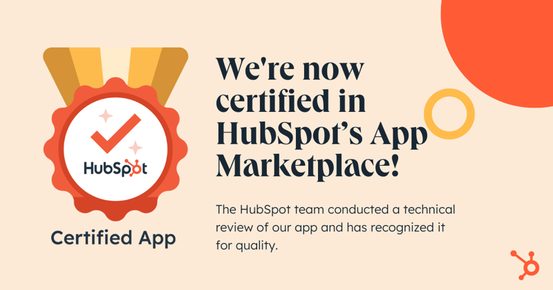 Portal-iQ is a Certified HubSpot App